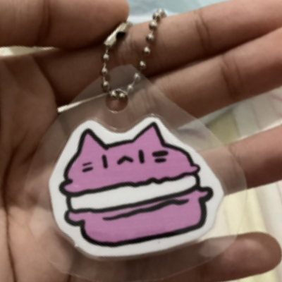 macaroon cat (purple)